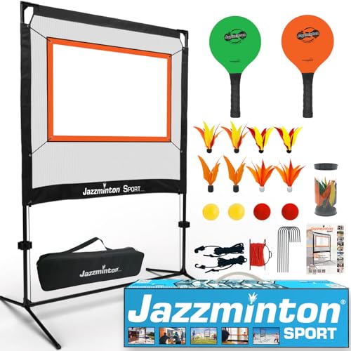 🏓🎾🪶 Jazzminton-Sport™ – The Original Paddle Game with a Net