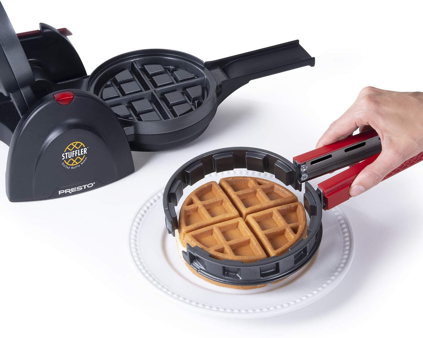 🧇✨ Presto 03512 Stuffler Stuffed Waffle Maker, Belgian, Large, Black
