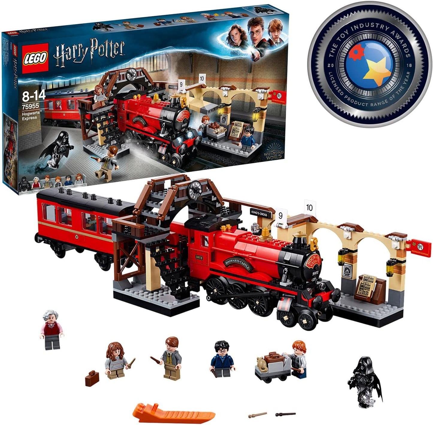 LEGO 75955 Harry Potter Hogwarts Express Buildable Train Toy with 5 Minifigures & Dementor Figure, Wizarding World Gifts