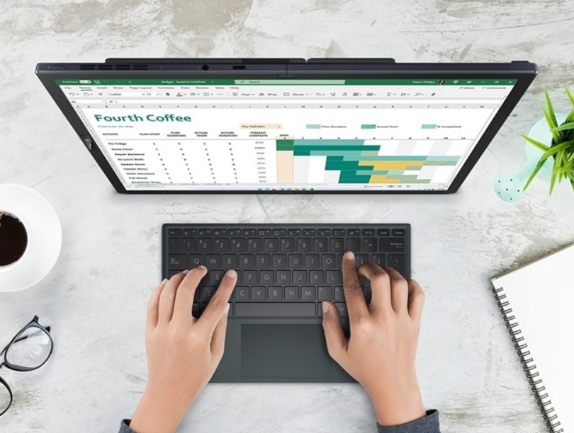 Hybrid Tablet-Laptop ASUS ZenBook 17 Fold OLED Laptop, 17.3” 4:3 Touch True Black 500 Display, Intel Evo Platform: Core i7-1250U CPU, Iris Xe Graphics, 16GB RAM, 1TB SSD, Windows 11 Pro, Tech Black, UX9702AA-XB79FT