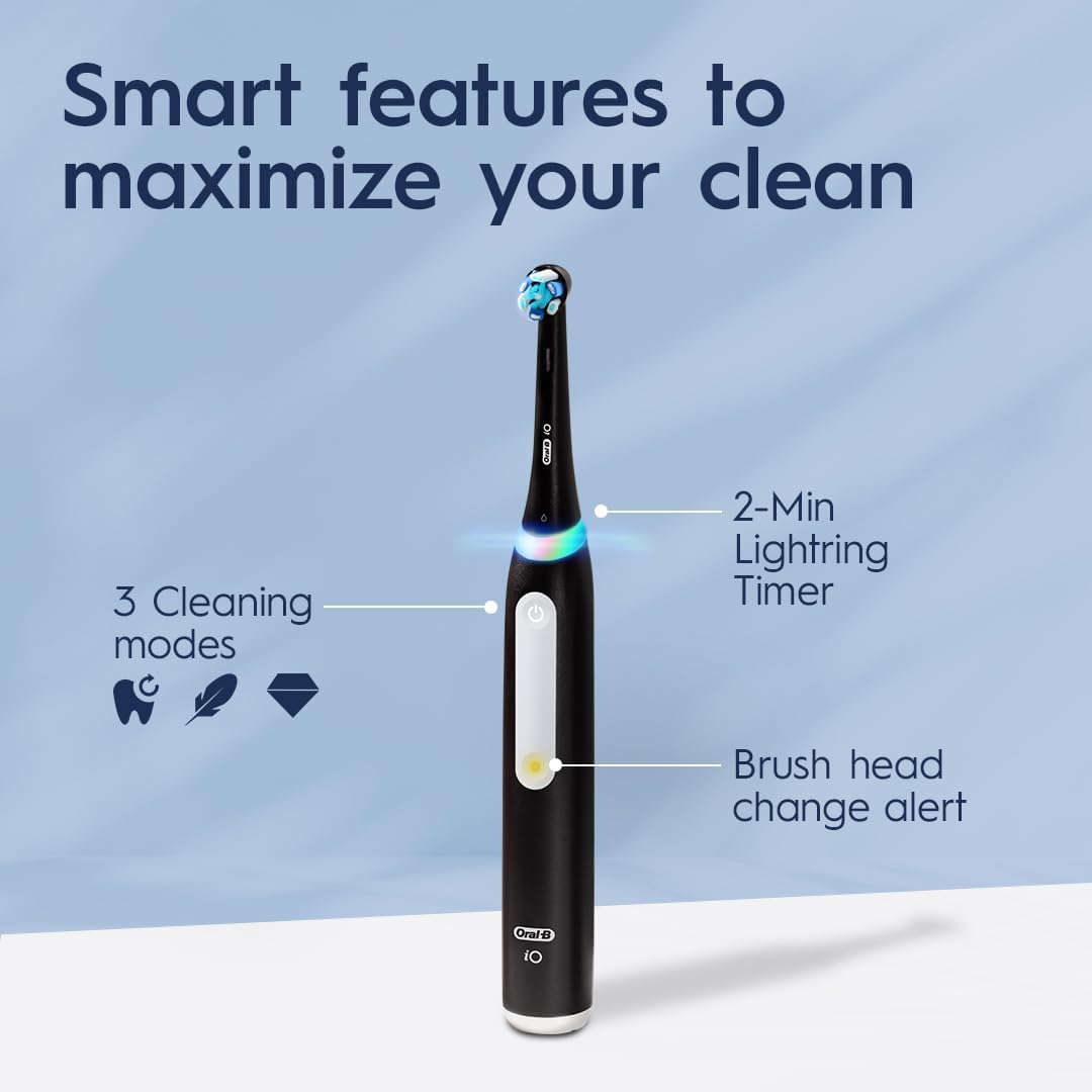 🦷✨ Oral-B iO Deep Clean — Smart Electric Toothbrush (Series 3, Black)