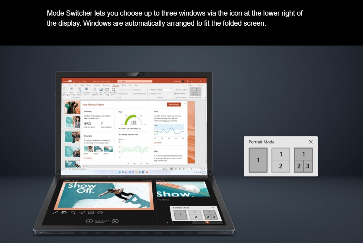 Hybrid Tablet-Laptop ASUS ZenBook 17 Fold OLED Laptop, 17.3” 4:3 Touch True Black 500 Display, Intel Evo Platform: Core i7-1250U CPU, Iris Xe Graphics, 16GB RAM, 1TB SSD, Windows 11 Pro, Tech Black, UX9702AA-XB79FT