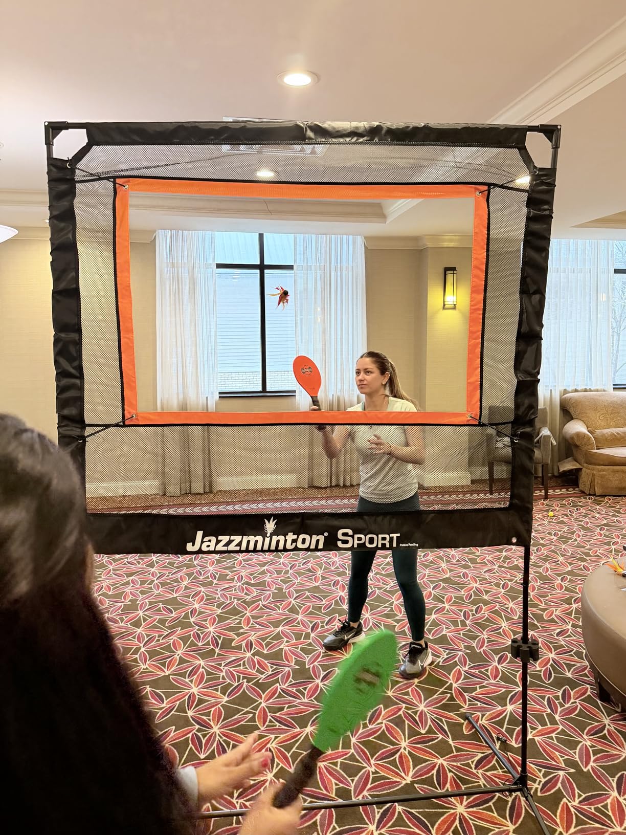 🏓🎾🪶 Jazzminton-Sport™ – The Original Paddle Game with a Net