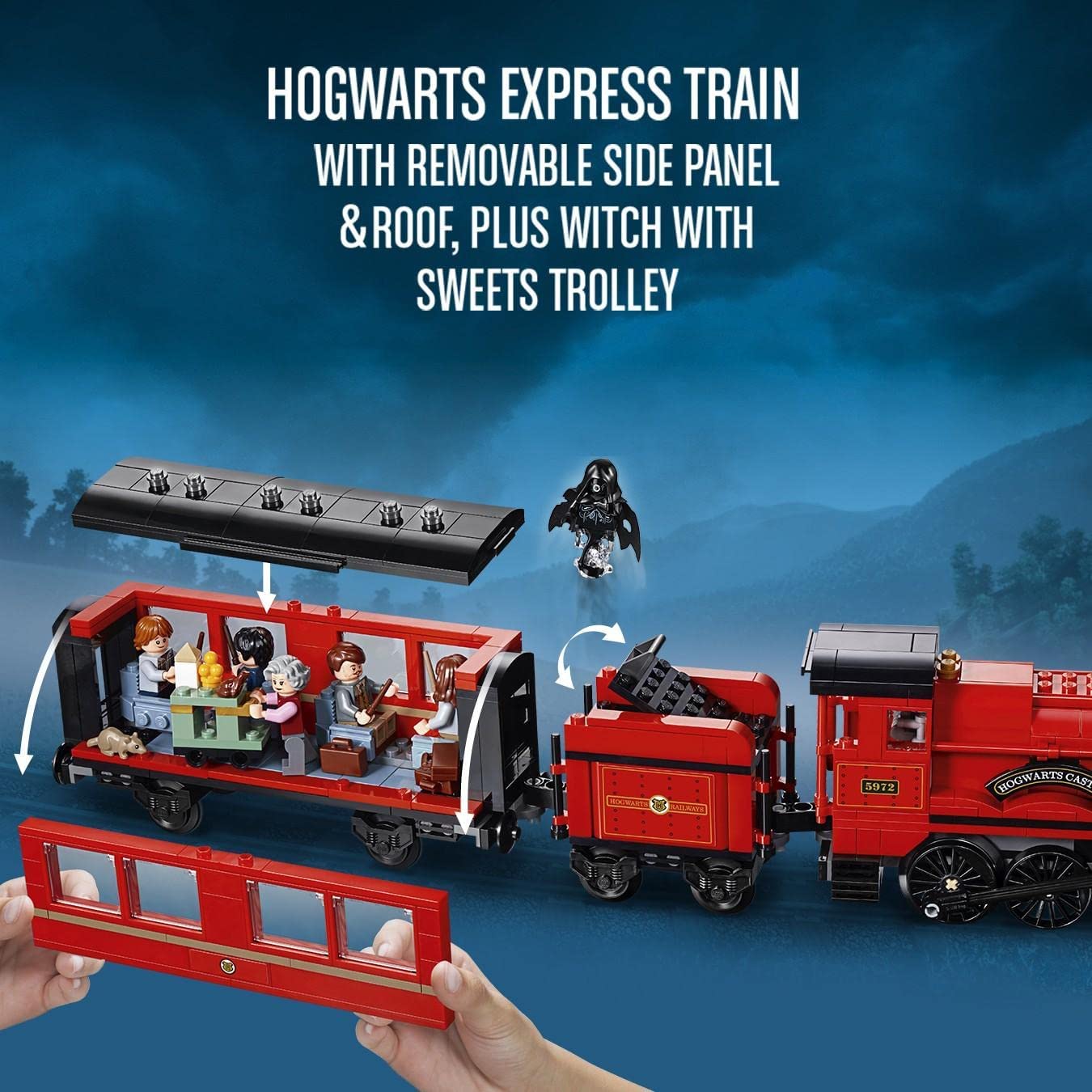 LEGO 75955 Harry Potter Hogwarts Express Buildable Train Toy with 5 Minifigures & Dementor Figure, Wizarding World Gifts