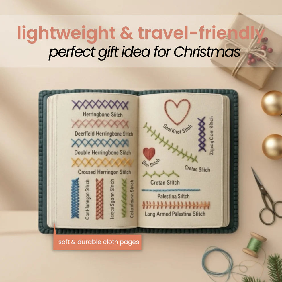 Libro de puntadas de bordado: relaja tu mente, una puntada a la vez 💛✨ 