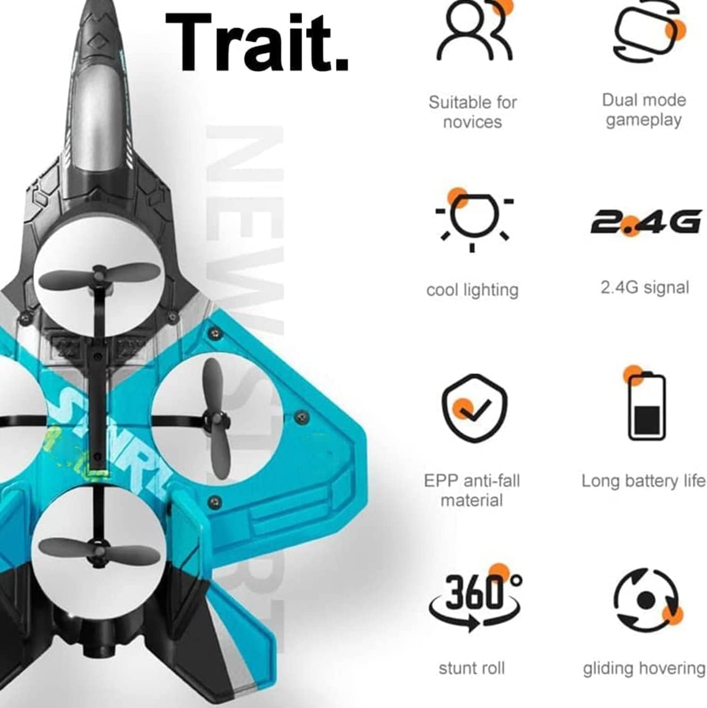 360° Stunt Fighter Jet RC Plane