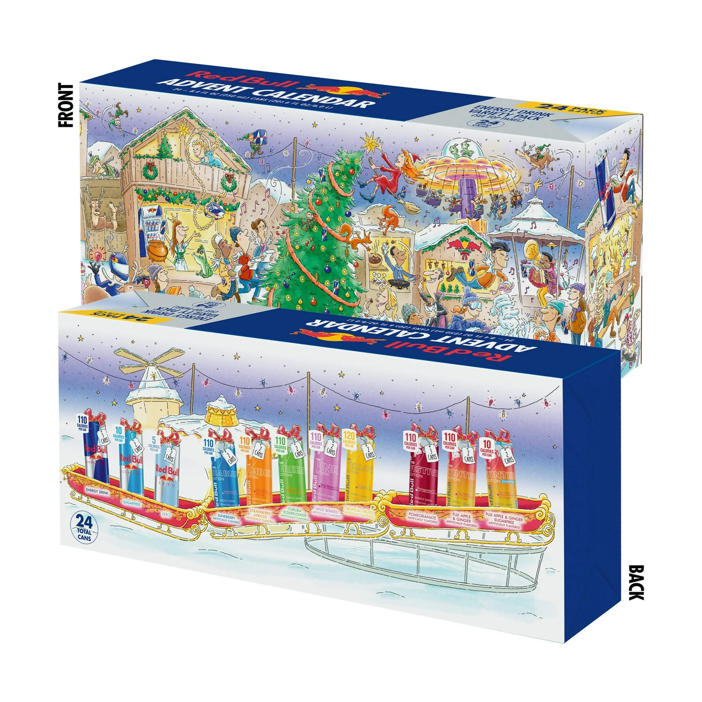Red Bull Energy Drink Variety Advent Calendar Pack (24 Pack)