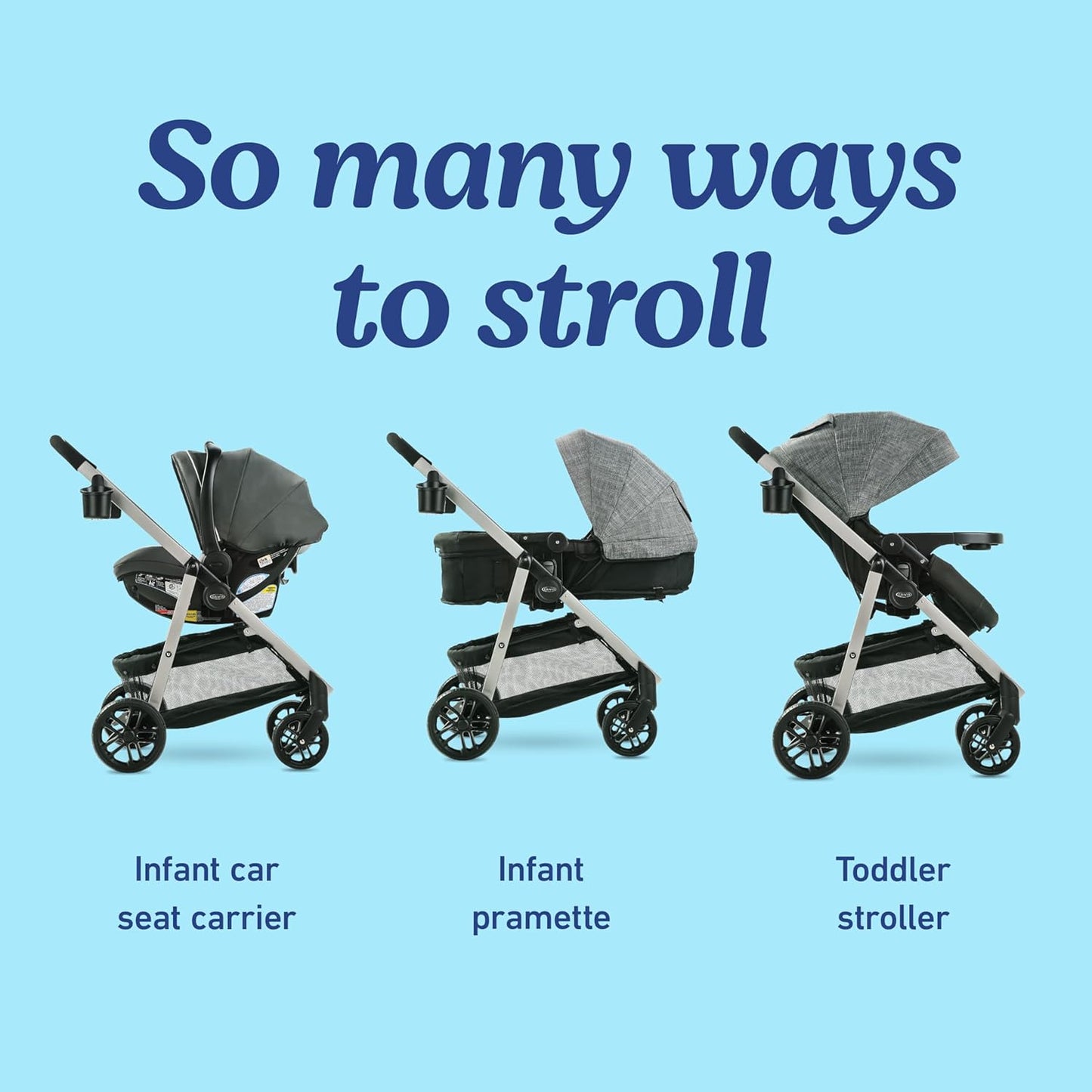 Graco 3 in 1 Modular Carseat Stroller Combo