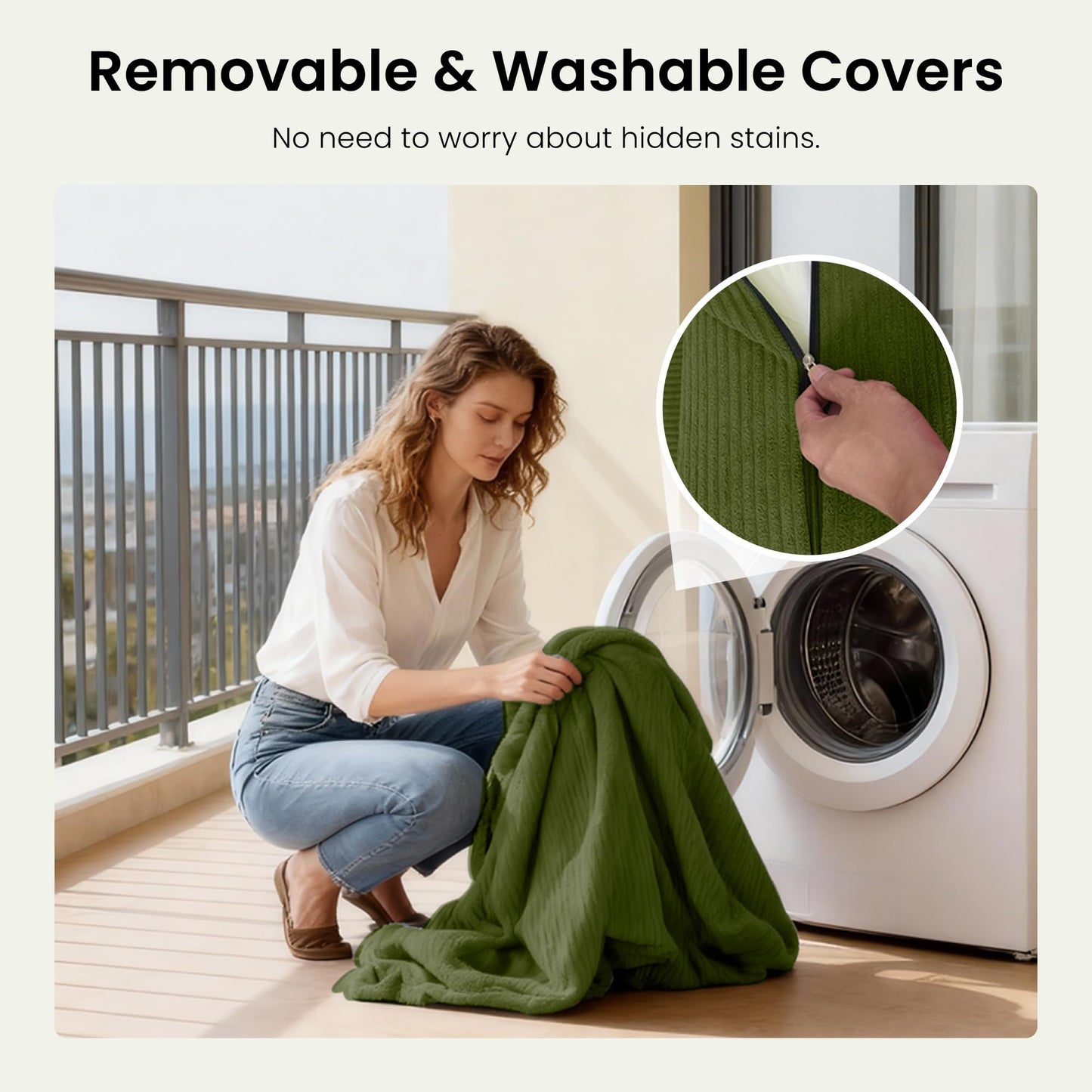 78.8" Convertible Sofa Bed,Corduroy Futon Couch with Storage Pocket,Folding Pull Out Futon Sofa,No Assembly Boneless Couch for Living Room,Green