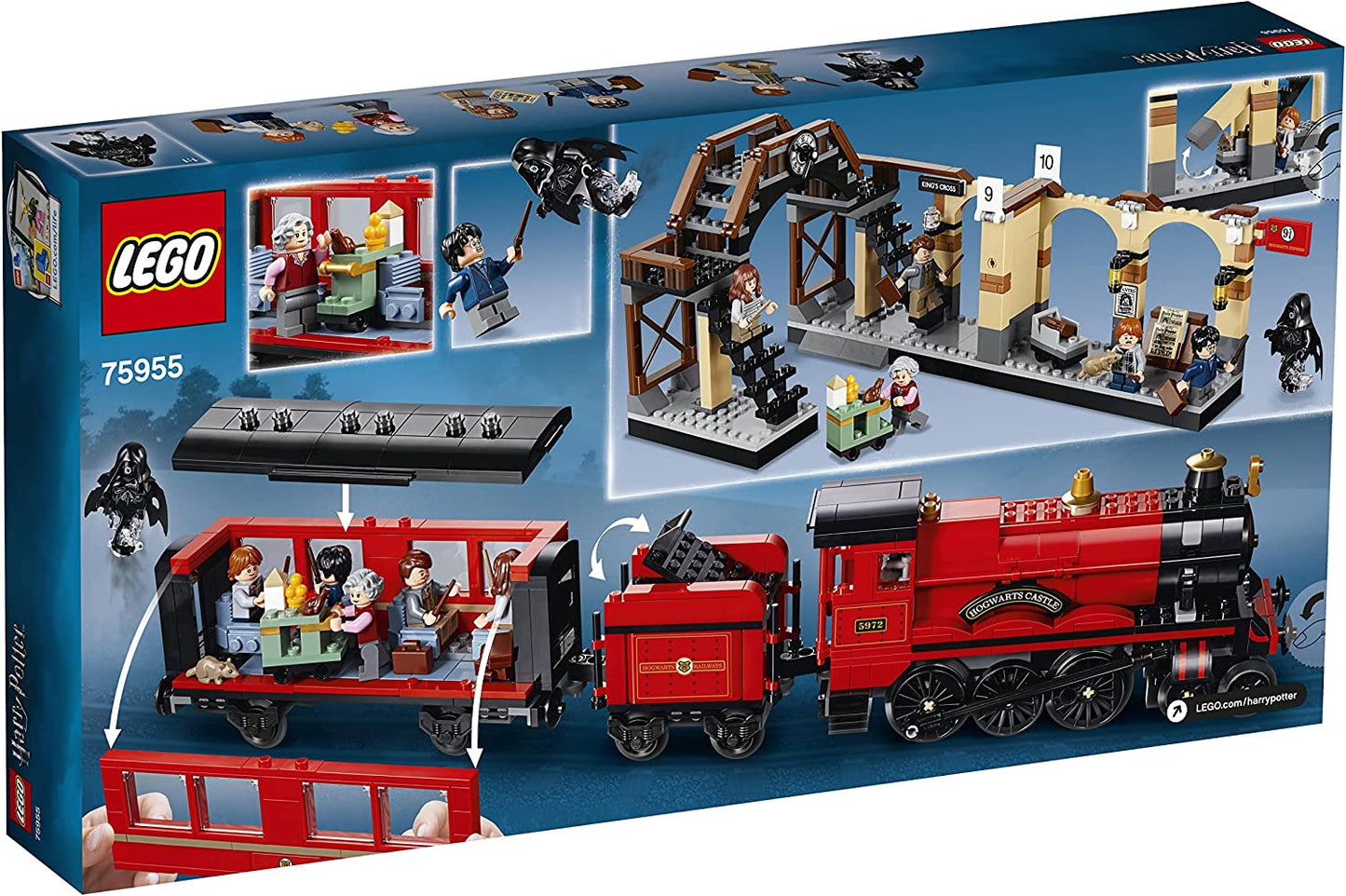 LEGO 75955 Harry Potter Hogwarts Express Buildable Train Toy with 5 Minifigures & Dementor Figure, Wizarding World Gifts