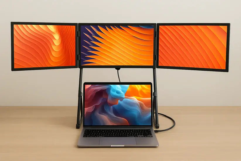 Triple Moniteur portable