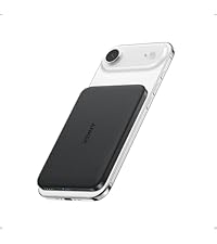 Anker Nano Power Bank, Ultra-Slim 5,000mAh Magnetic Wireless Charging Battery, Qi2 Certified 15W Max MagSafe-Compatible Portable Charger, Ergonomic Design, for iPhone Air/17/16 Series