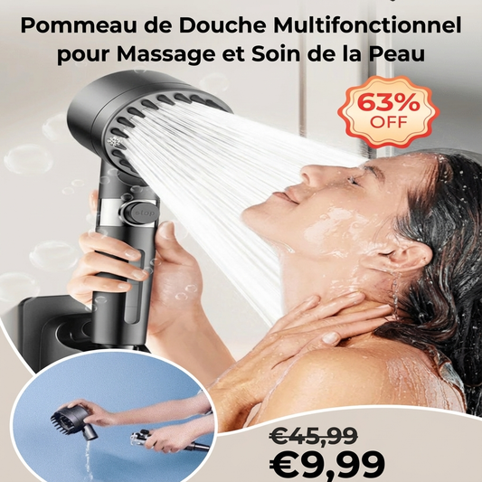 HydroSpaFlex - Pommeau de Douche Multifunción 3 Modos 