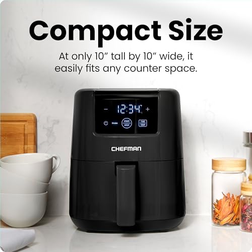 🔥🍟 Chefman CrispLite™ Mini Air Fryer (2-Qt)