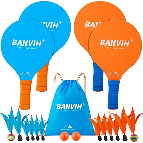 🏓🎾🪶 Jazzminton-Sport™ – The Original Paddle Game with a Net