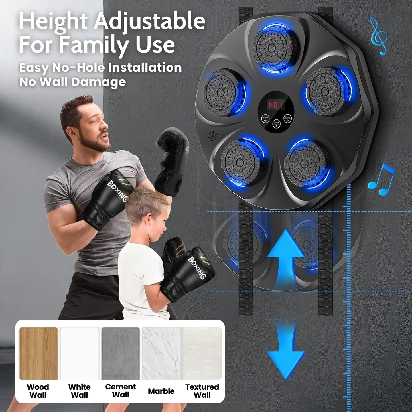 🥊 Music Boxing Machine + FREE Boxing Gloves 🎶