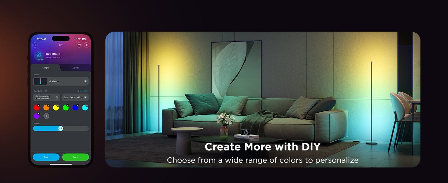 🌈 Govee GlowBar™ RGBIC Smart Floor Lamp 🌈