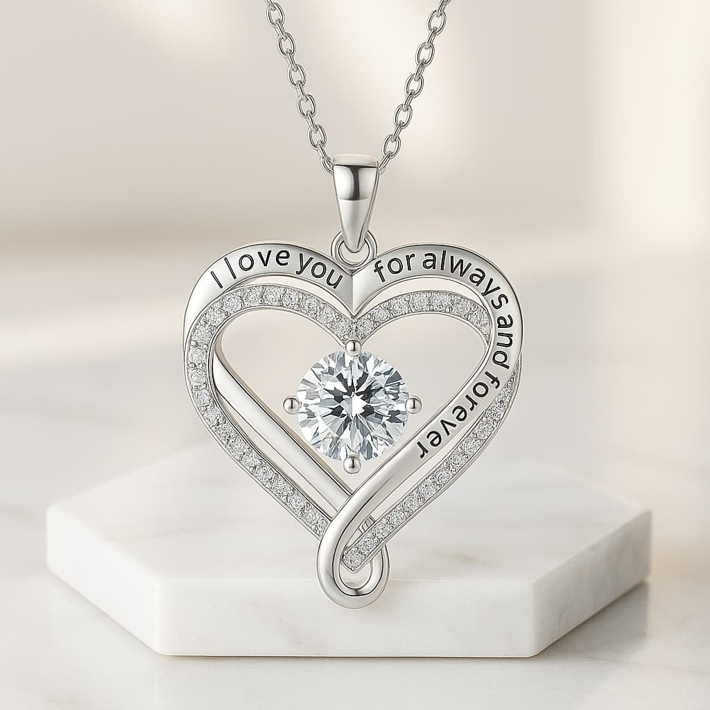 Forever & Always Heart Necklace